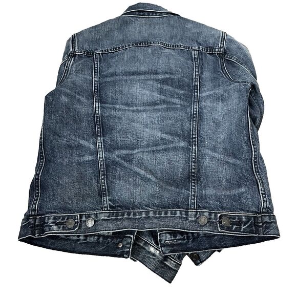Gap 1969 Icon Denim Distressed Jacket RN 54023 Blue Women’s Size Small - Picture 2 of 5